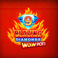 9 Blazing Diamonds Wowpot in GamesGlobalJackpots